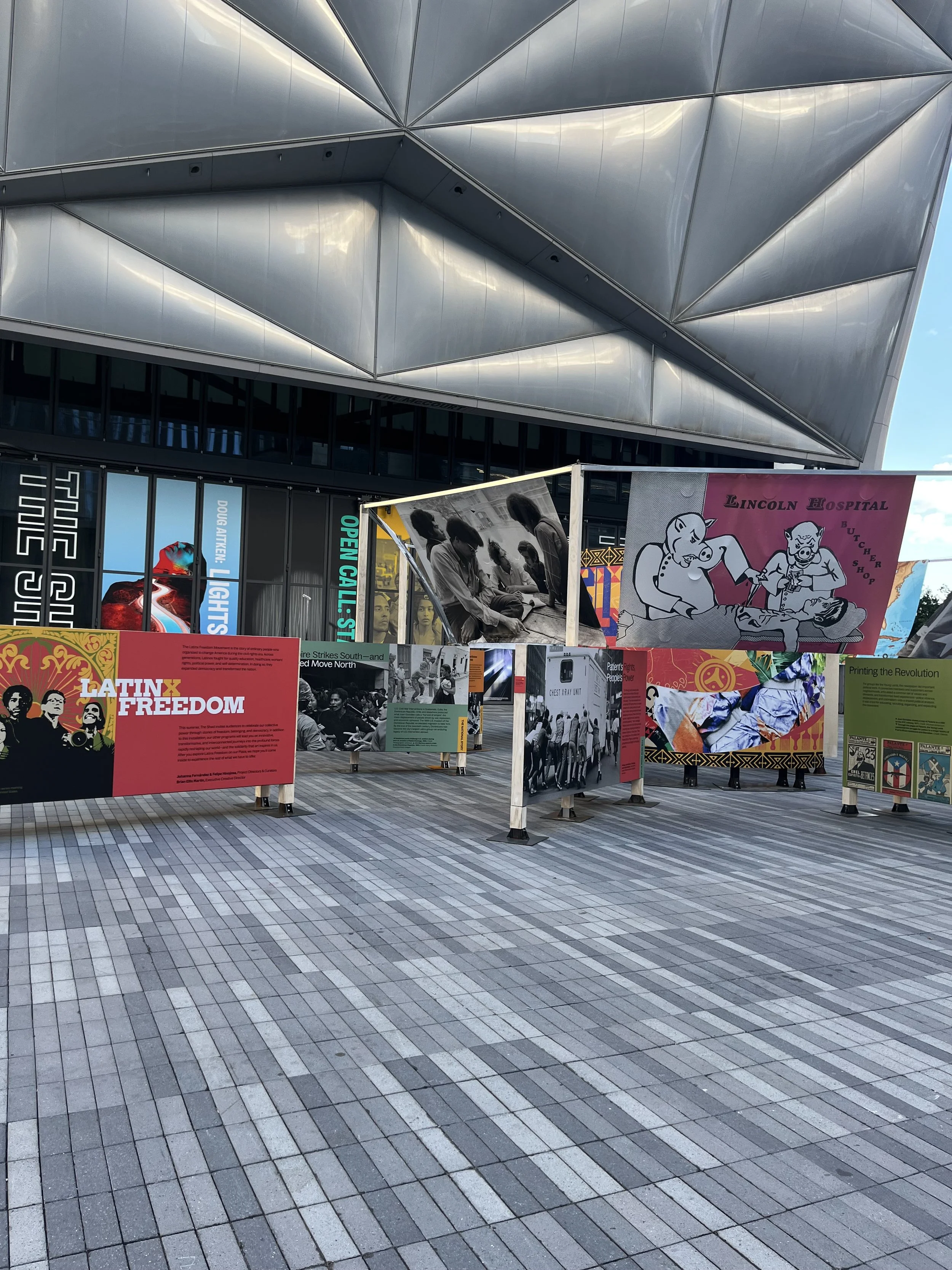 Latin American civil rights  exhibit in Hudson Yards