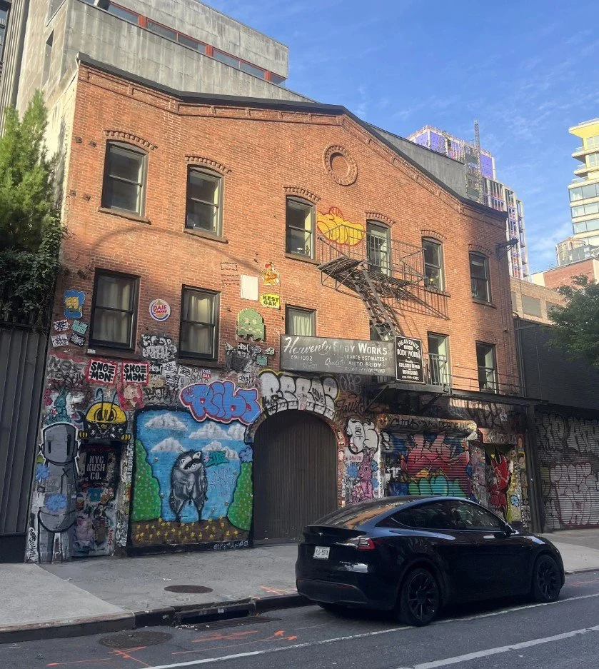 Ever-changing street art on 22nd Street between 10th &amp; 11th Aves