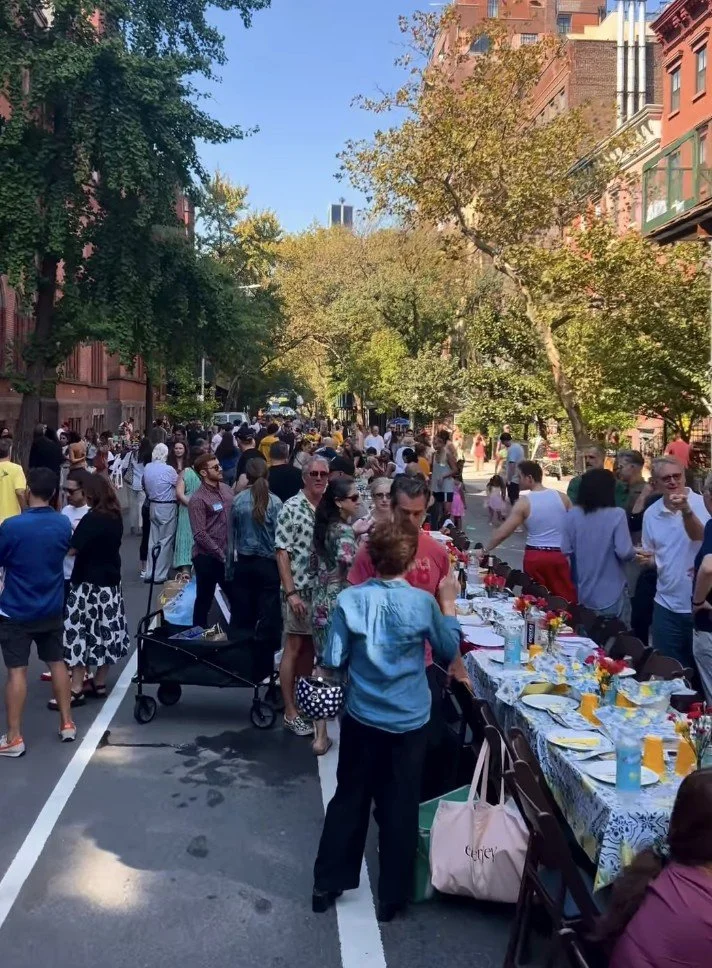 Longest Table, an outside potluck lunch, is next Sunday, October 4