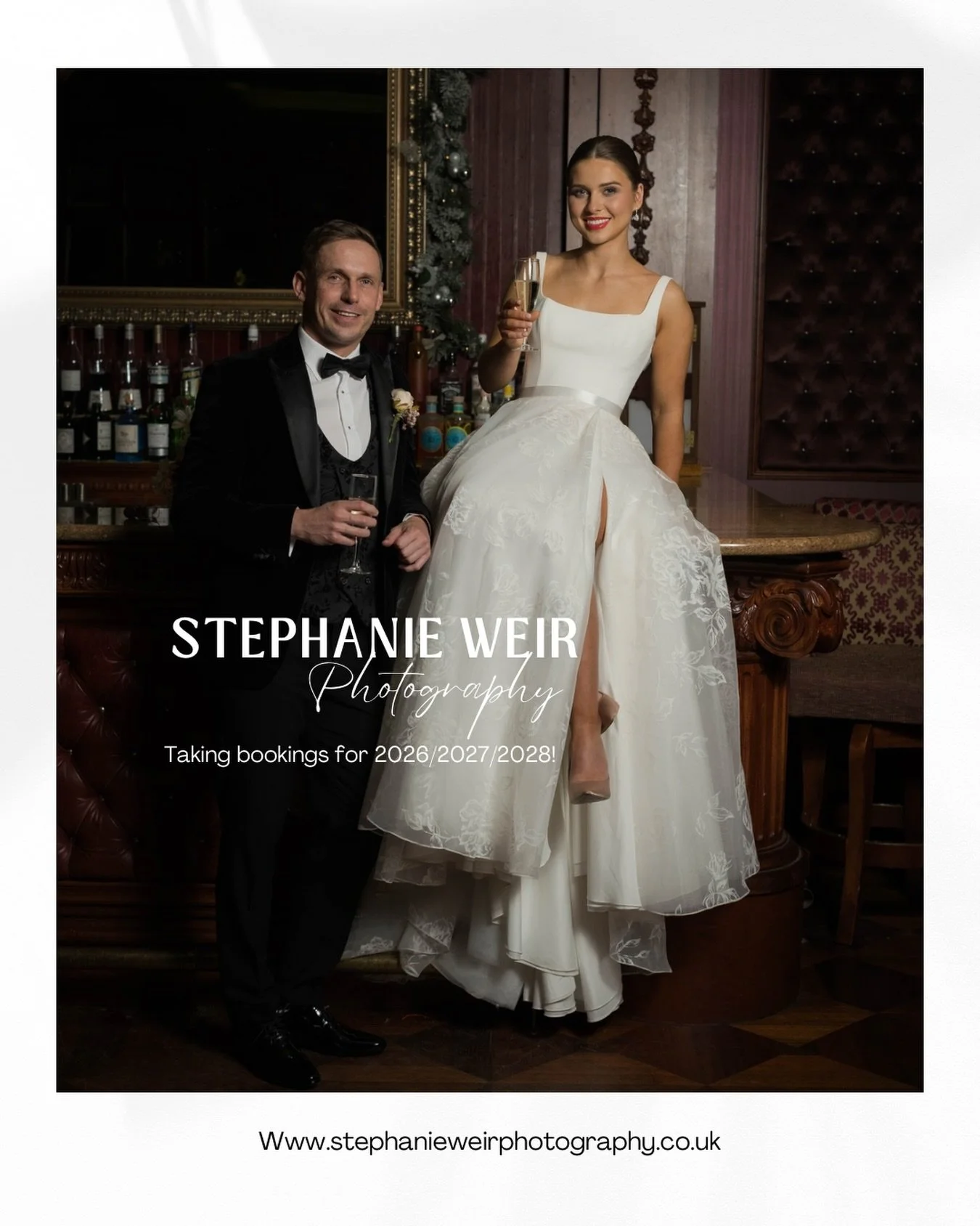 Recently engaged? 
I&rsquo;m here to capture your special day! Check out my socials and website, and let&rsquo;s chat about your wedding photography needs! Booking dates for the rest of 2026/2027/2028! 

Here&rsquo;s a link to my enquiry form if your