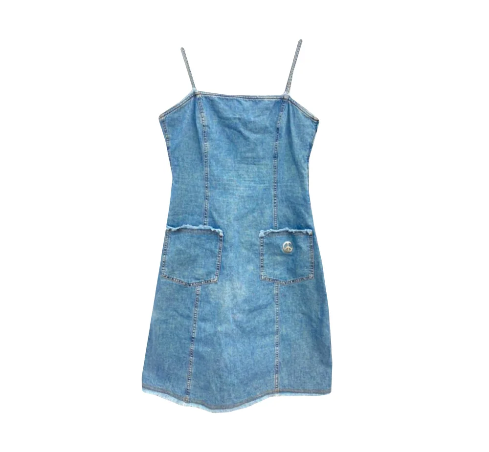 MOSCHINO 90s Denim Mini Dress This is Chanti MOSCHINO 90s Denim Mini Dress This is Chanti