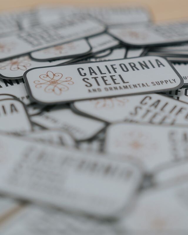HAPPY FRIDAY! 🤩 We have more merch! Stop by and pick up some stickers. Who wants one? Raise your 🖐️⁠
_______⁠
⁠
Product: 3&quot; x 1.38&quot; Die Cut Sticker⁠
702.471.1102⁠
www.californiasteellv.com⁠
#californiasteellv ⁠
________
