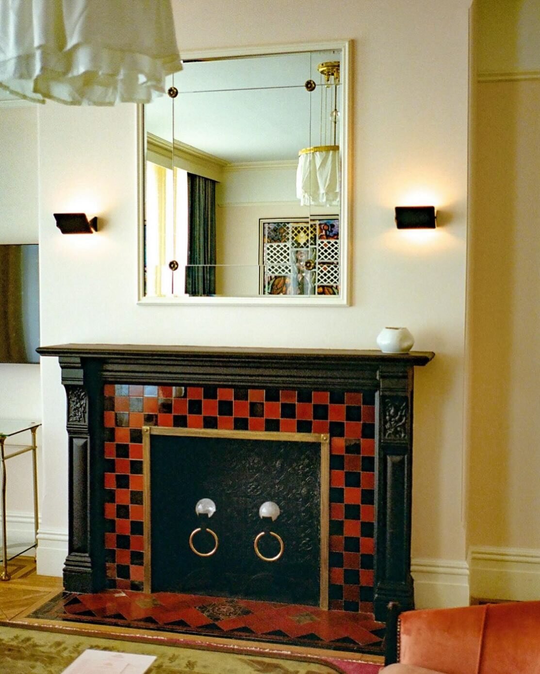 There were over 50 different historic fireplaces at @hotelchelsea, all suffering from 150 years of repairs, fires, and parties 🎉 They were each lovingly hand restored, by either sourcing matching original vintage tiles or by having them remade one b