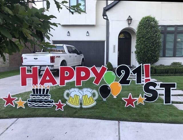 Remember when turning 21 was the greatest feeling in the world!?#legal #celebrate #happybirthday #family #friends #party #livinlife #twentyone #yardcards #specialty #skipthecardsayitintheyard #alloccasions #eventyardgreetings #smile #spreadingjoy #ad