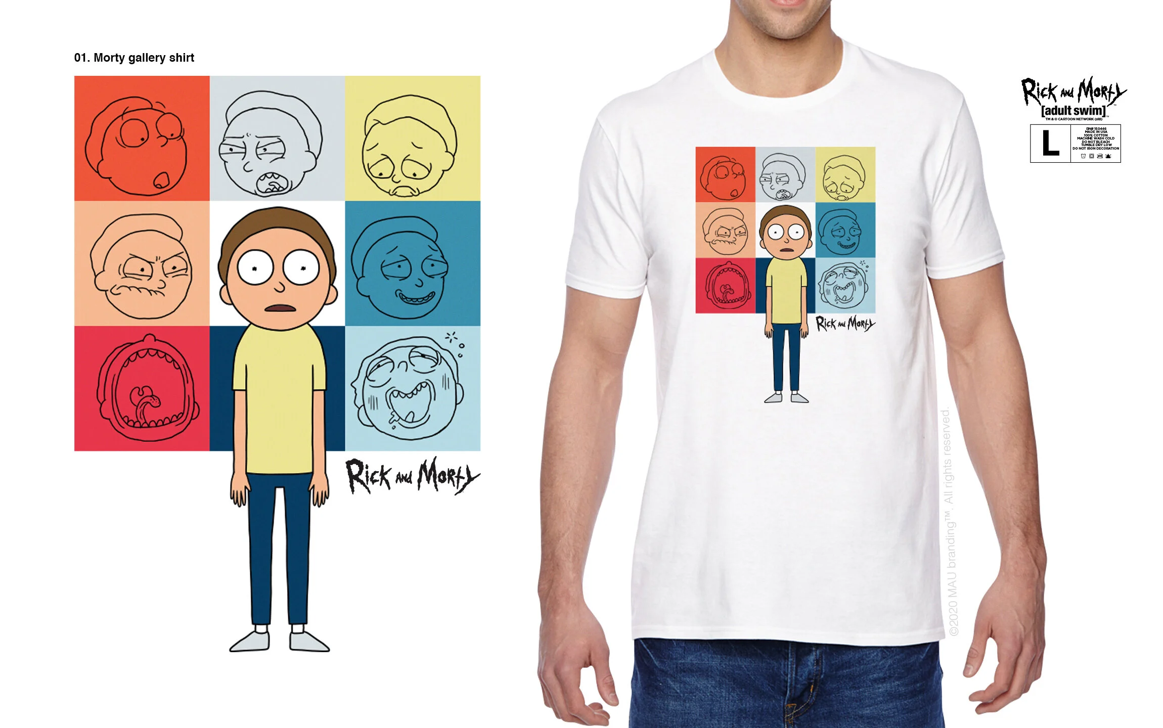 Rick and Morty shirt design 1
