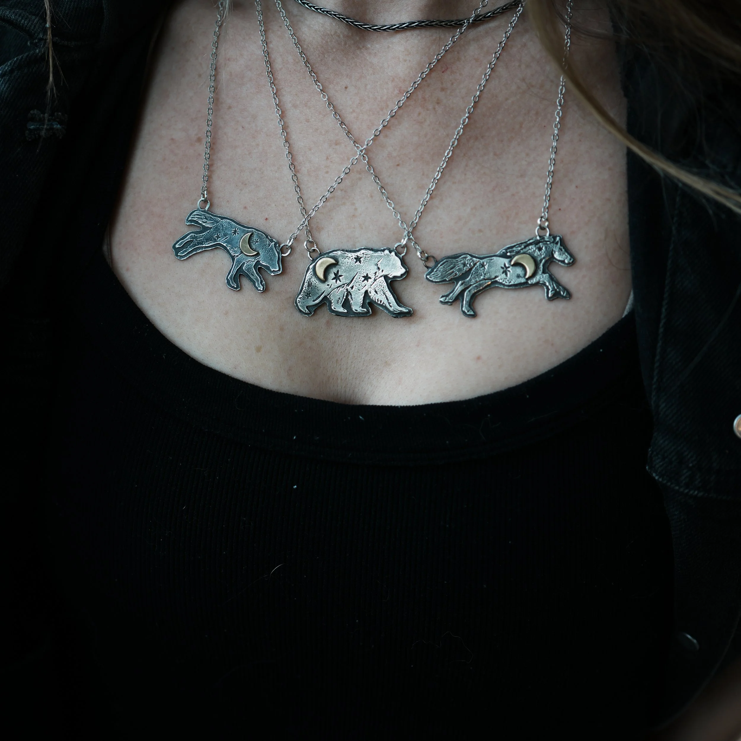 Celestial Guardians | Silver Necklace