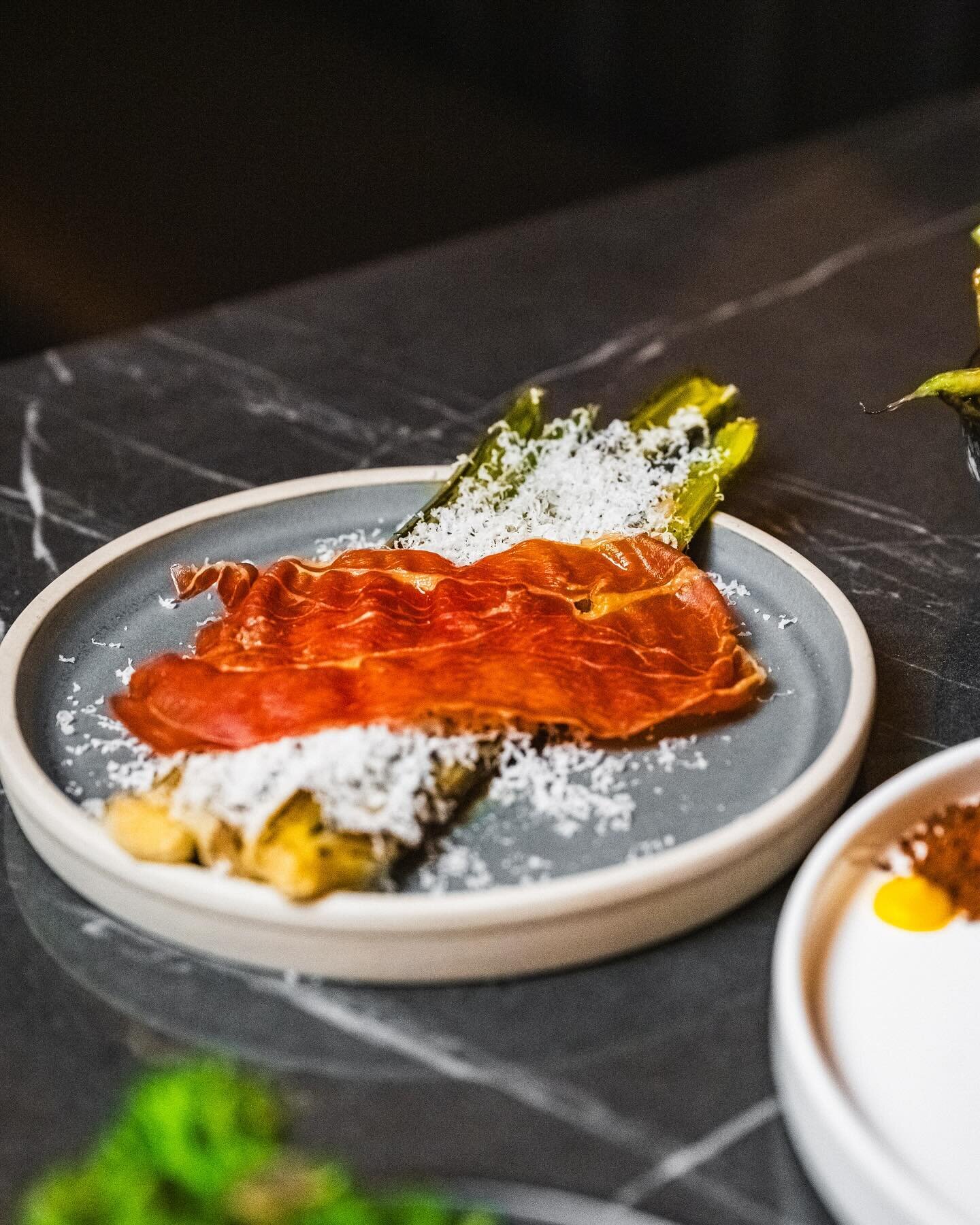 Some delicious new greens added to the menu and on for a little while longer! 💚

🔸Charred baby leeks with crispy prosciutto &amp; parmesan.

🔸Roasted mustard green beans with burnt garlic &amp; pine nuts.

🔸Blanched tenderstem broccoli with prese