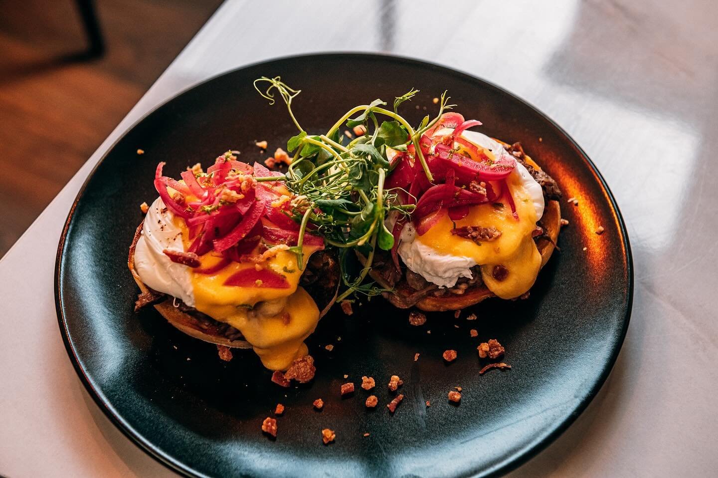 NEW BRUNCH MENU - SATURDAYS ONLY (for the moment 👀)

With the release of our new evening menu, we have a delicious new brunch menu launching this week too.

Books or between 12pm &amp; 4pm on Saturdays for both bottomless brunch and normal dining.

