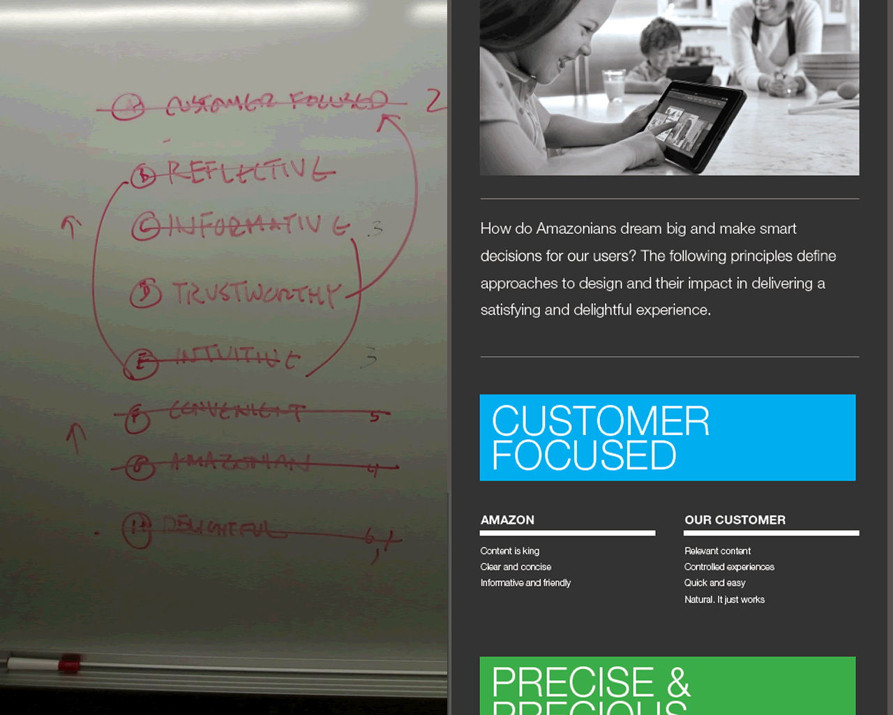 Kindle Design Tenets