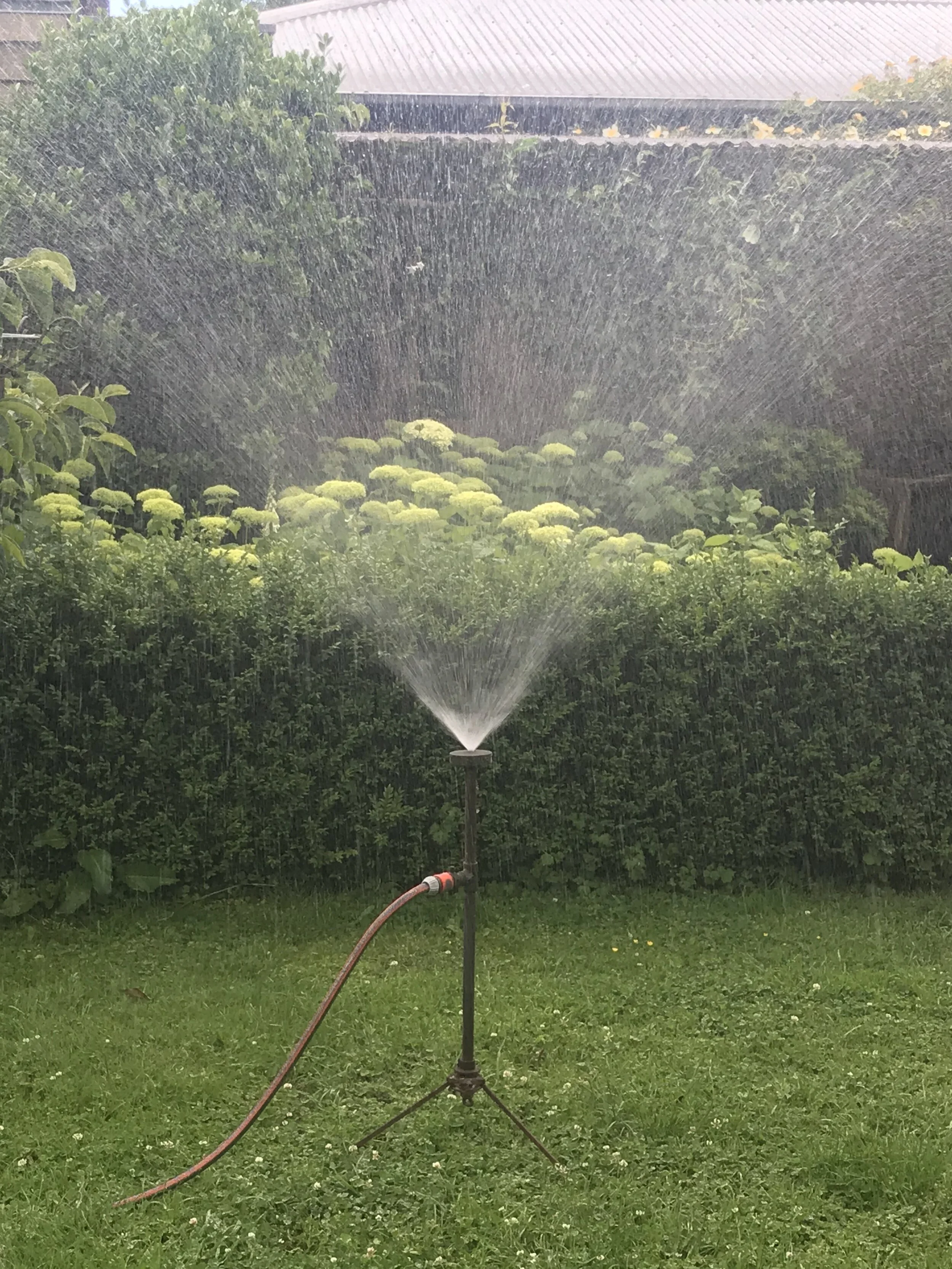 SOLD - Vintage Tripod Garden/Lawn Sprinkler