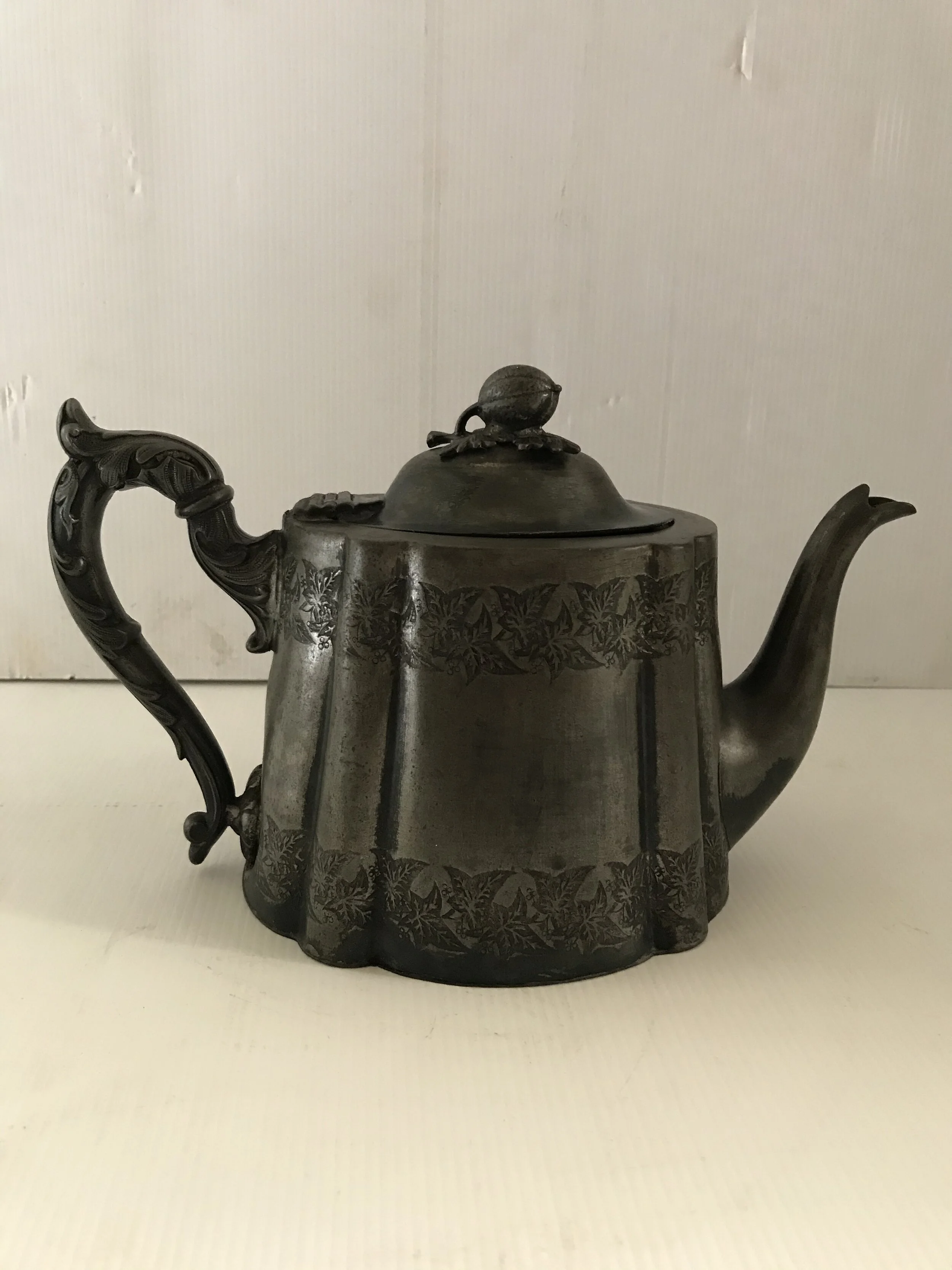 SOLD - Vintage James Deakin &amp; Son Silver Plate Teapot