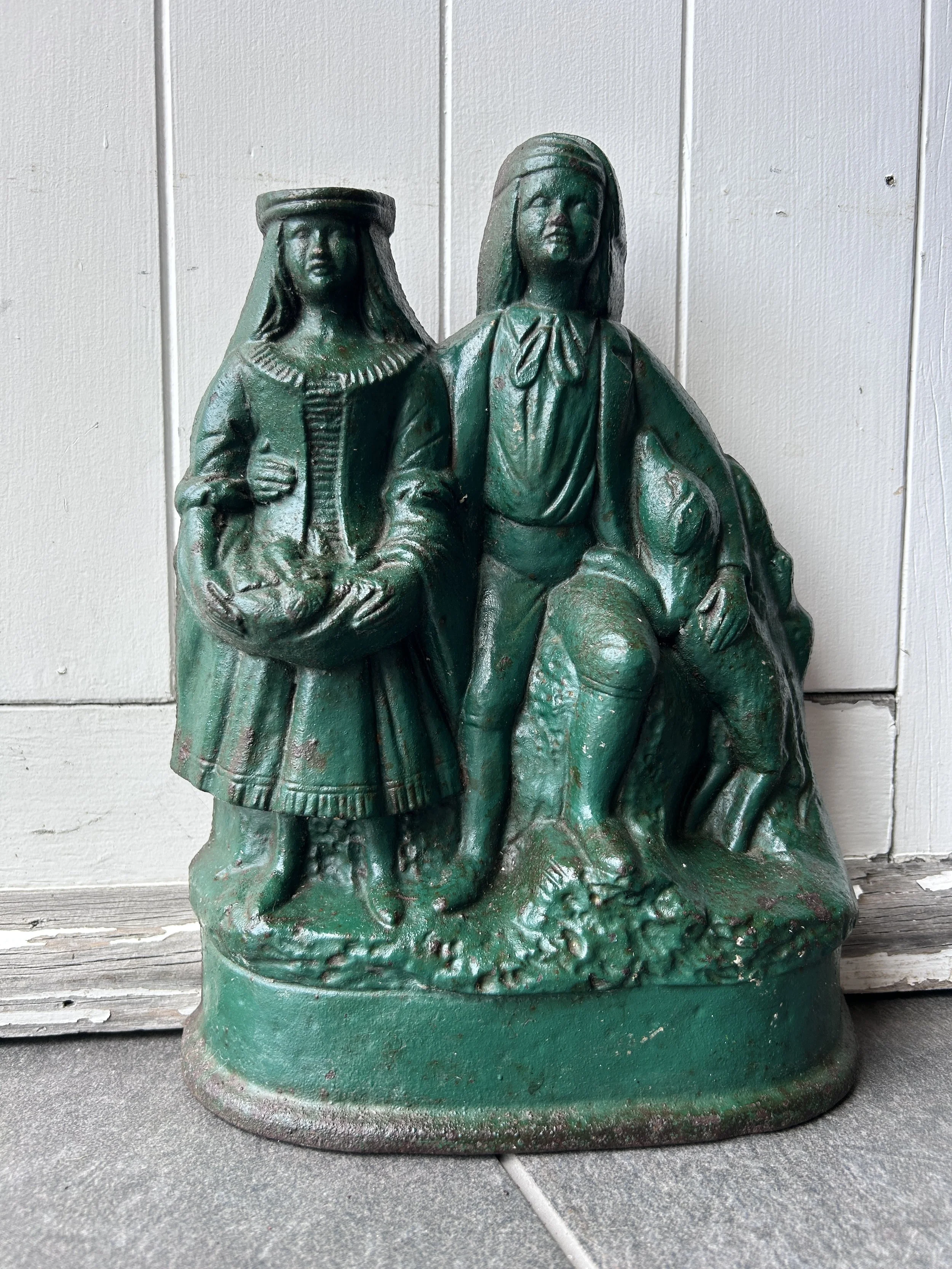Antique Cast Iron English Inn Doorstop