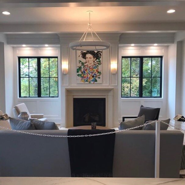 We had the pleasure of collaborating with @kellyshielsinteriors on this beautiful project for homearama. 

#plaster #chandelier #design #interiordesign #lighting #decor #cincinnati #ohio #redecorating #homeimprovement #homebuilder #led #fireplace