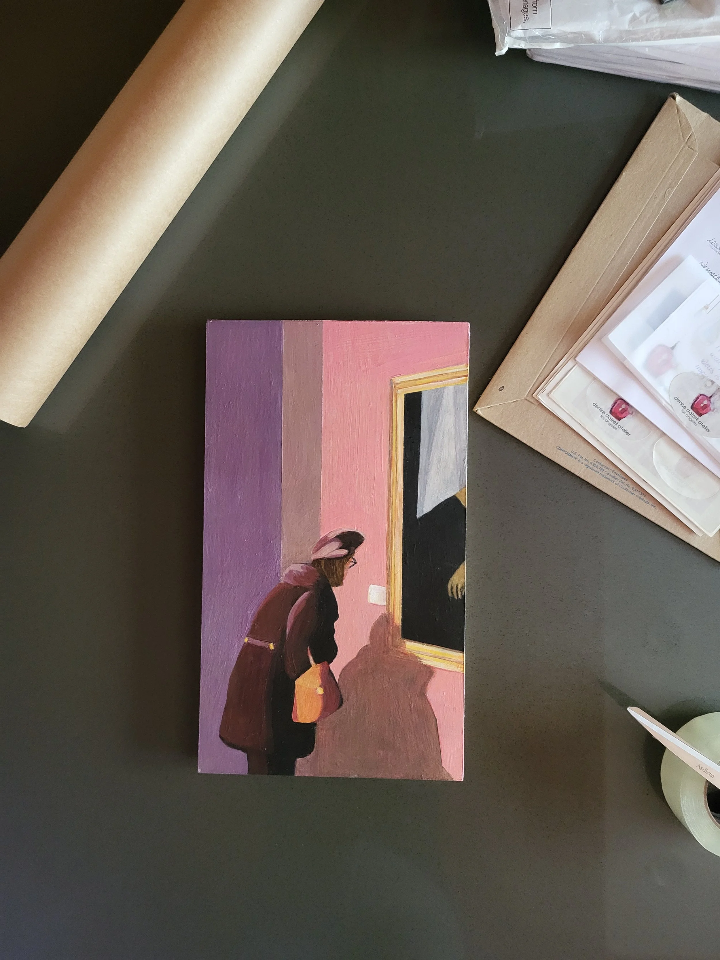 8.20.26 Shipping out Doris, my recently sold painting