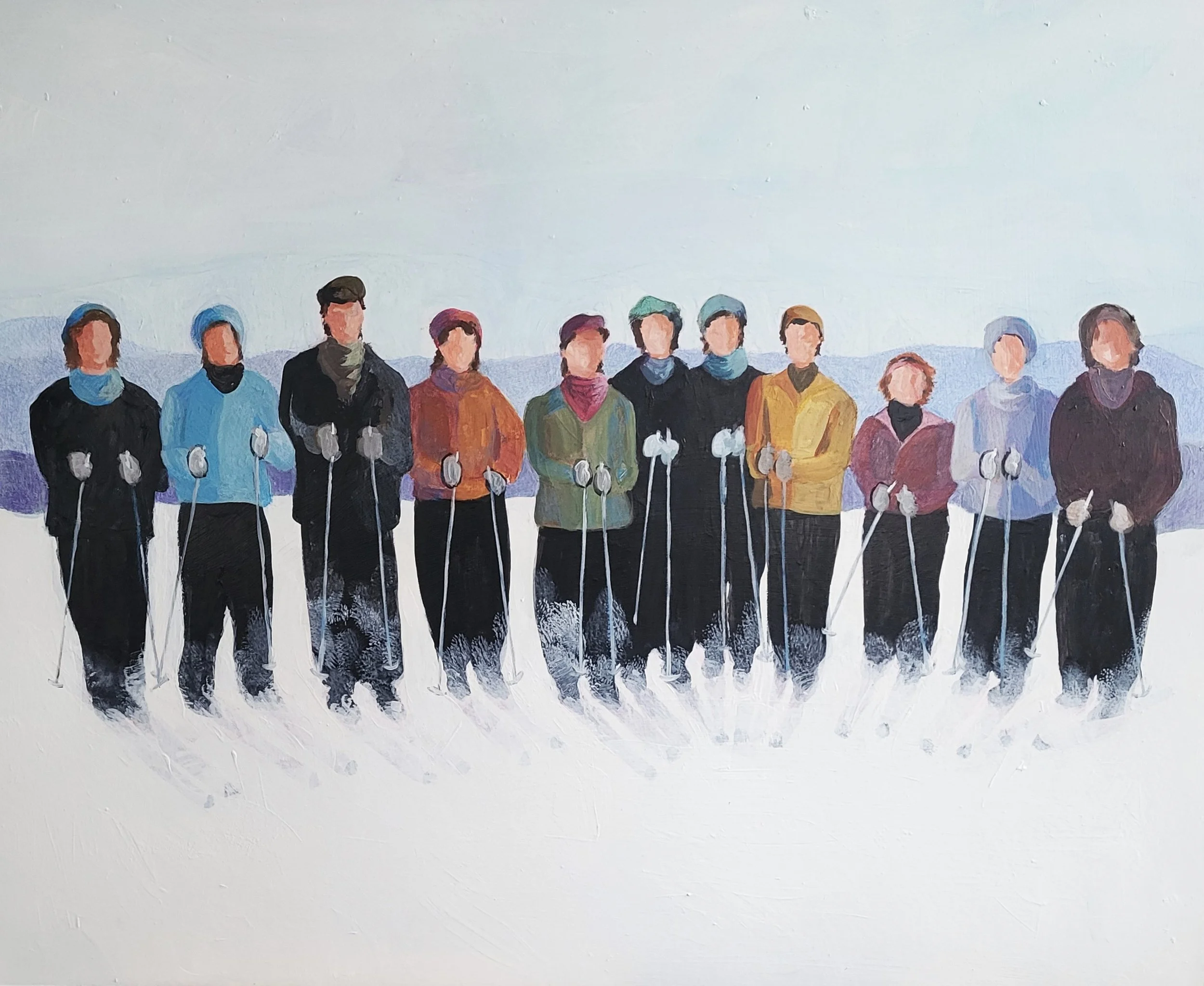 Party of Twelve  24 x 30"