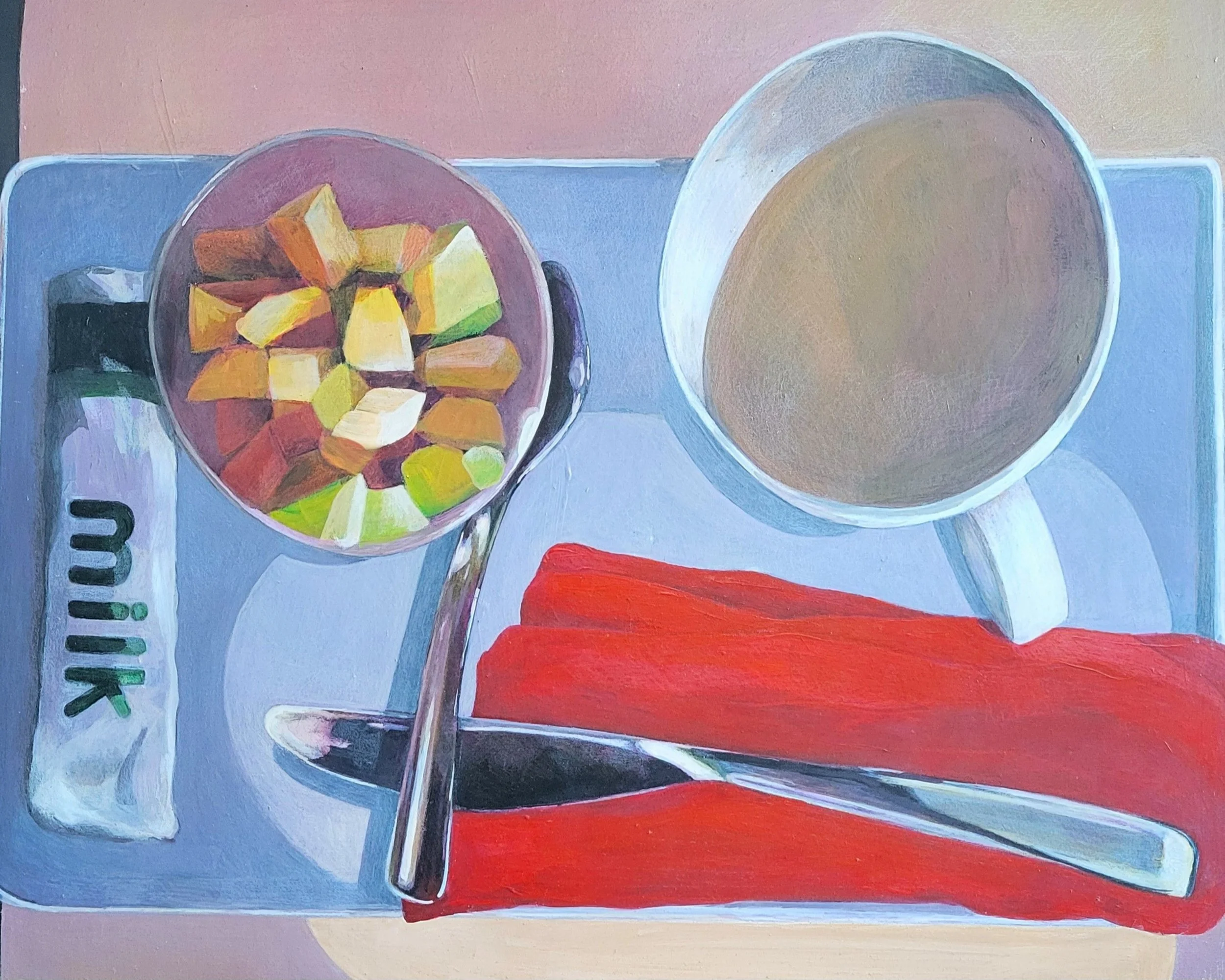 Breakfast East of Greenland 12 x 24" 2016