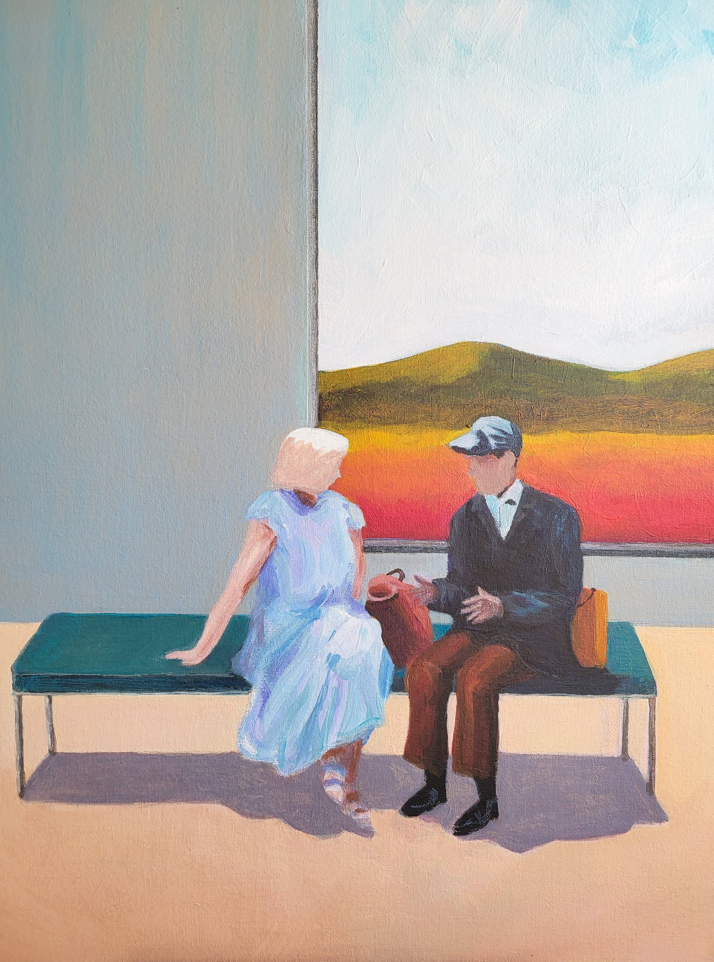 March 12  Le Banc Turquoise  finished  (tap for video)