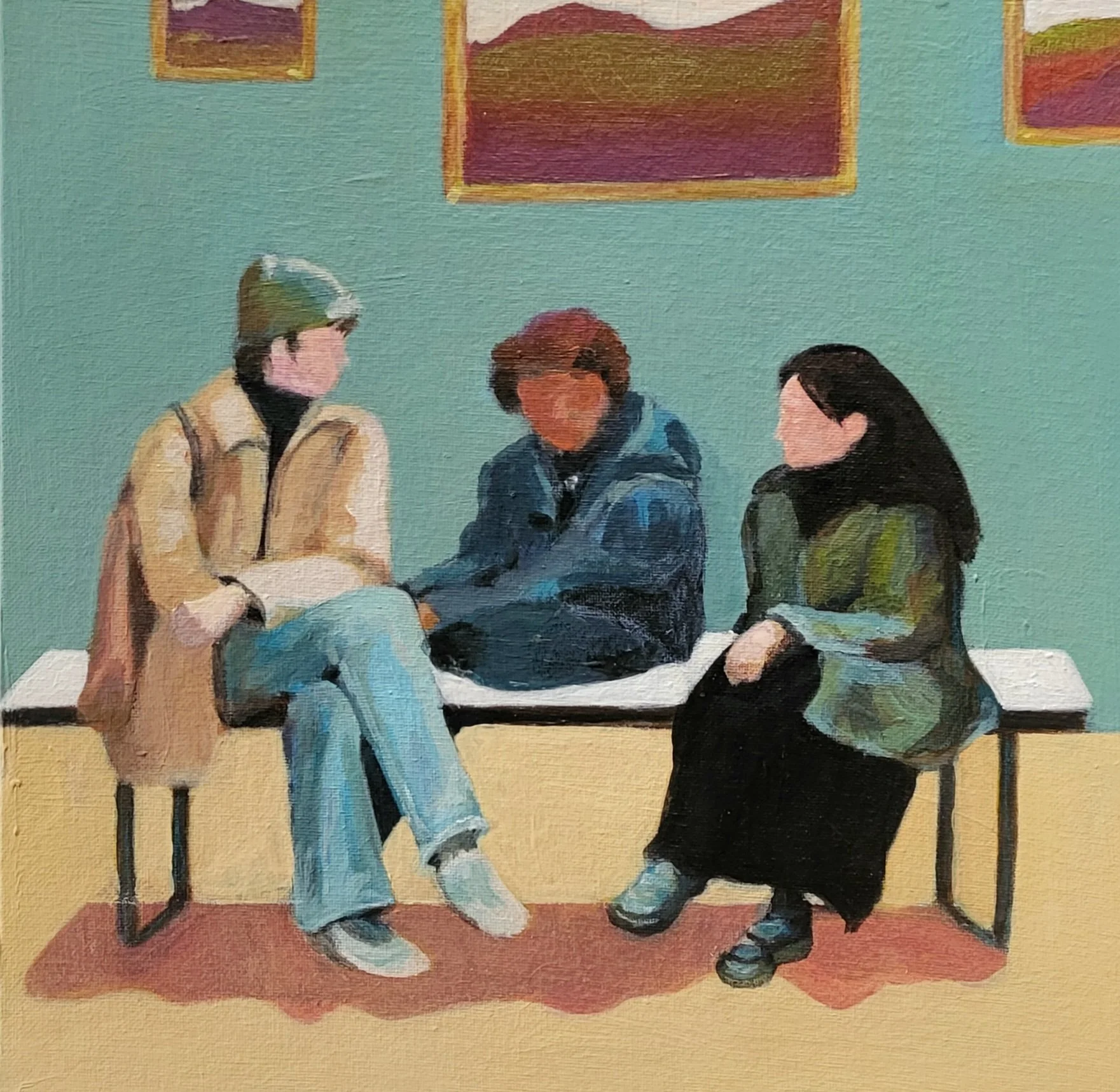 Le Banc Blanc 12 x 12"