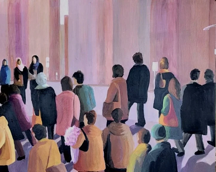 Pink Light  24 x 30"