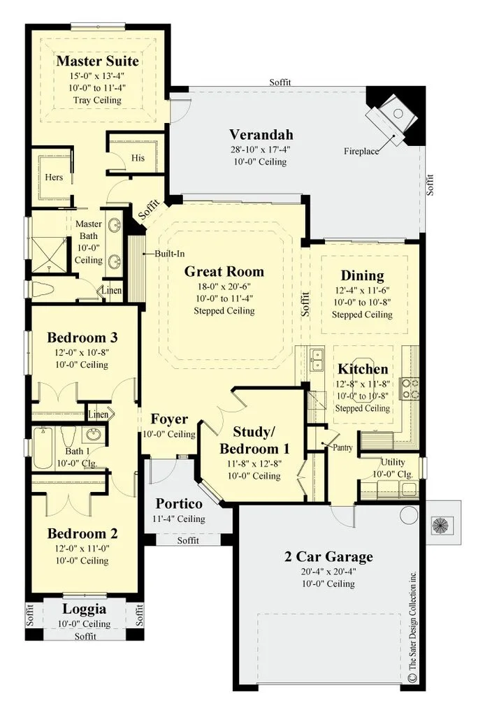 Rowan Plan Living 1920 sq ft  4B2B