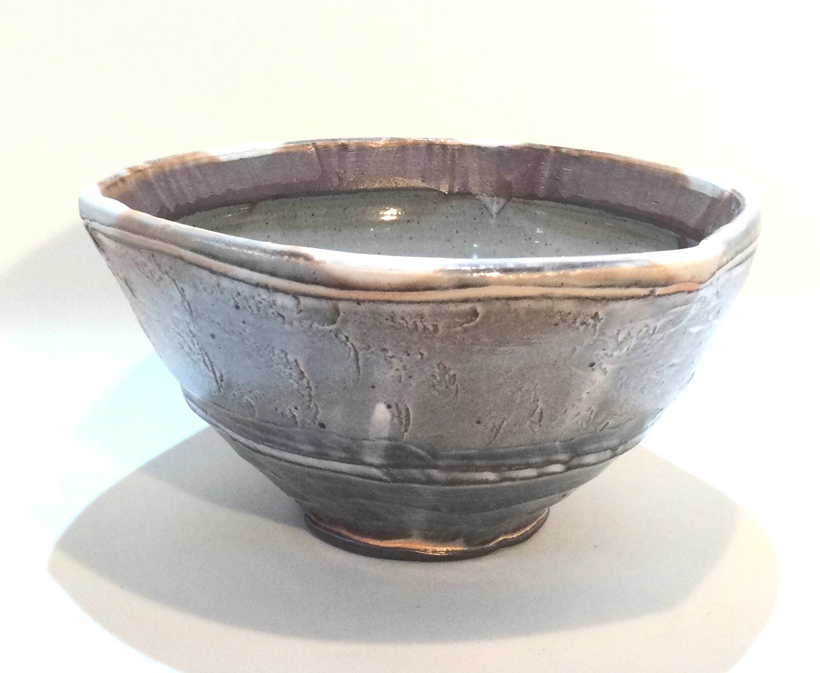 Confluence Soup Bowl (#26.2.37), 2026, low soda fired earthenware, 3.25 x 6 x 6.25 inches (8.5 x 15.5 x 16 cm), $90 Cdn.