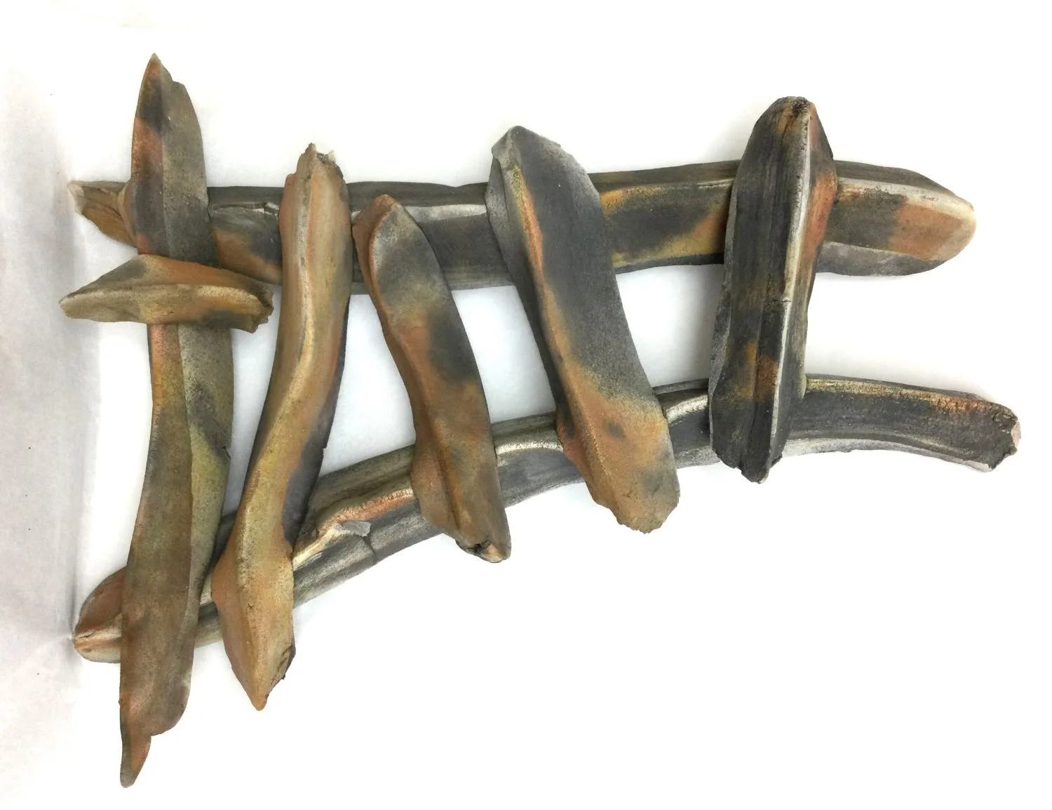Grail Wall Piece (20.6), c.2000, raku-fired clay, metallic oxides, 21 x 16 x 4 inches, $875 Cdn.