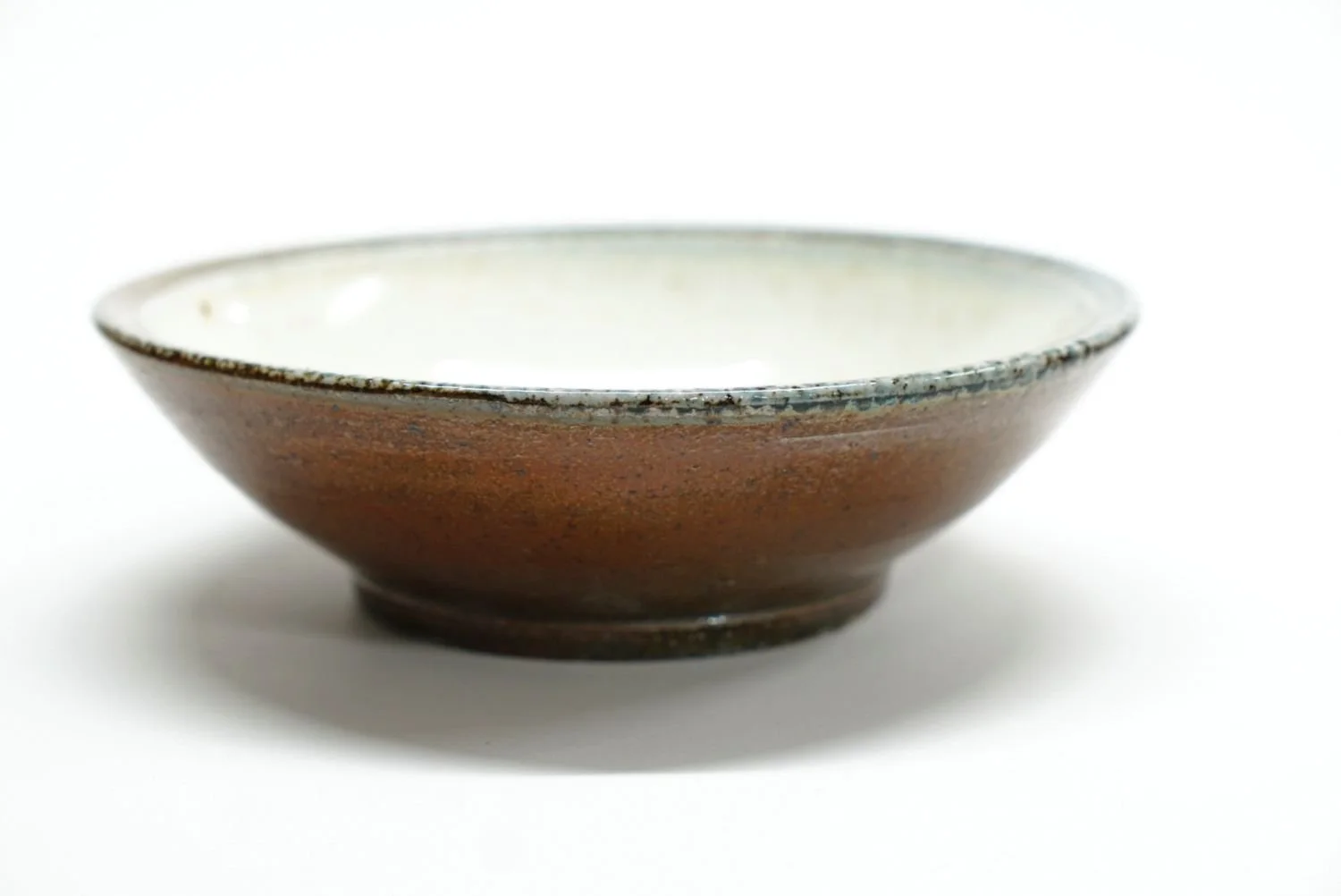 Small Bowl (#25.20), soda fired earthware, 2 x 6.75" (5 x 17 cm), $45 Cdn