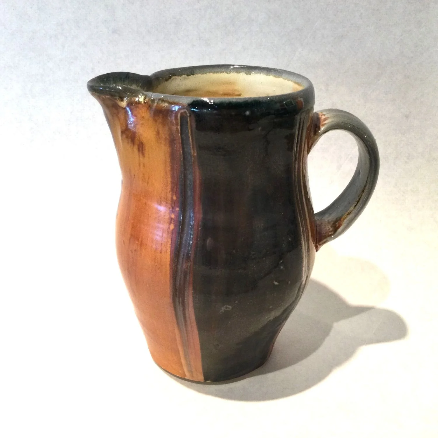 Furrowed Earth Pitcher (#25.7.3), 2025, porcelain, 6 x 5.5 x 4.25 inches (15 x 14 x 10.5 cm) $75 Cdn