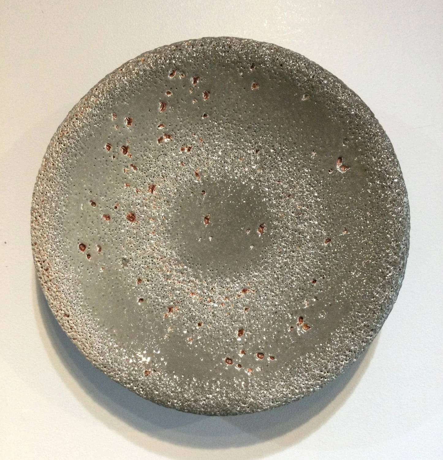Night Sky Flow Form, Wall Hanging Work (#26-3-15), 2025, soda-fired stoneware, 10 x 2 inches (25.5 x 5 cm), $500 Cdn.
