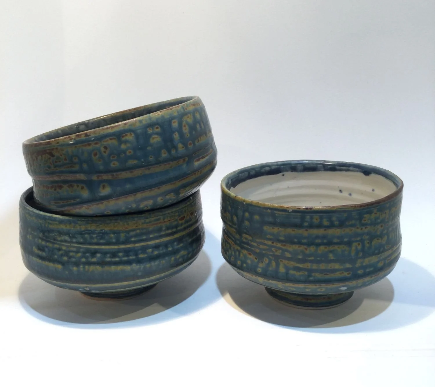 Medium Reduction Fired Bowls (#26.6.33AC), 2026, reduction fired porcelain, 2.75 x 4.5 inches (7 x 11 cm), $45 Cdn each (#2 & 3 available, #1 sold)