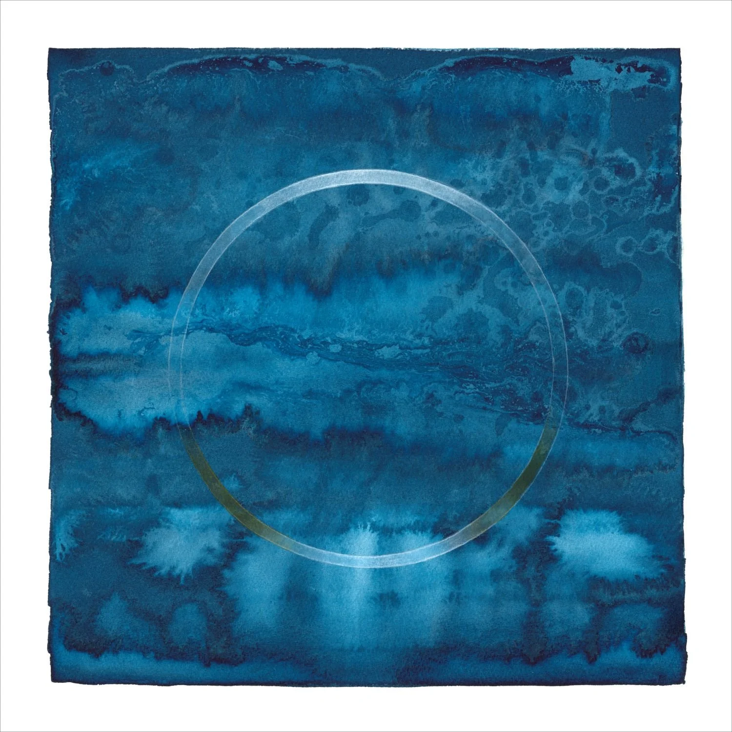 Astro, Evening Series (25.11) - Dreamland, 2025, watercolour on paper, 13x13 inches (33 x 33 cm), framed (outside measurements 26x21 inches / 66x54 cm), $1275 Cdn.