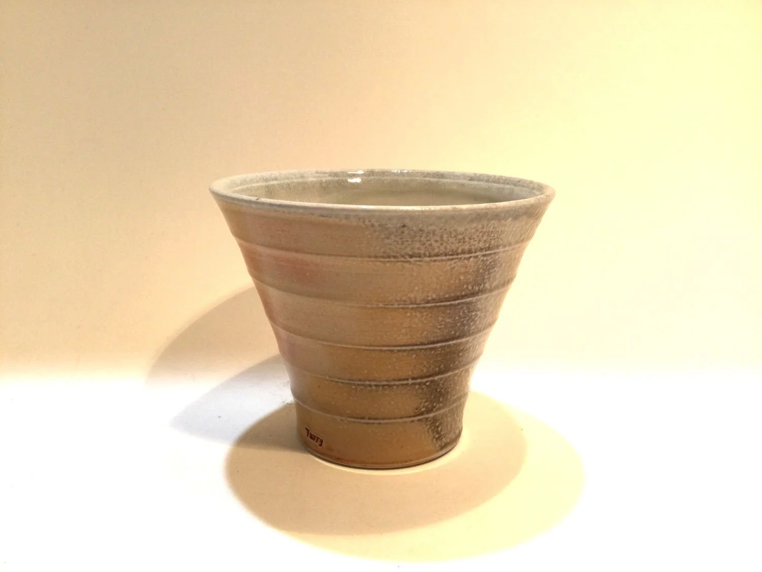 Porcelain Glass (#25.7.3a), 2026, soda fired porcelain, 4 x 4.25 inches (10 x 10.5 cm), $45 Cdn