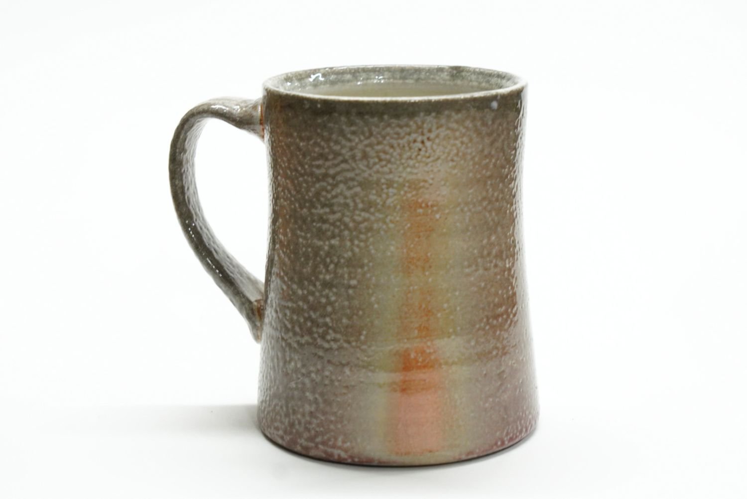 Bell Bottom Mug (#25.46), 2025, soda fired porcelain, 4.25 x 4 x 3" (11 x 10.5 x 7.5cm) $50 Cdn
