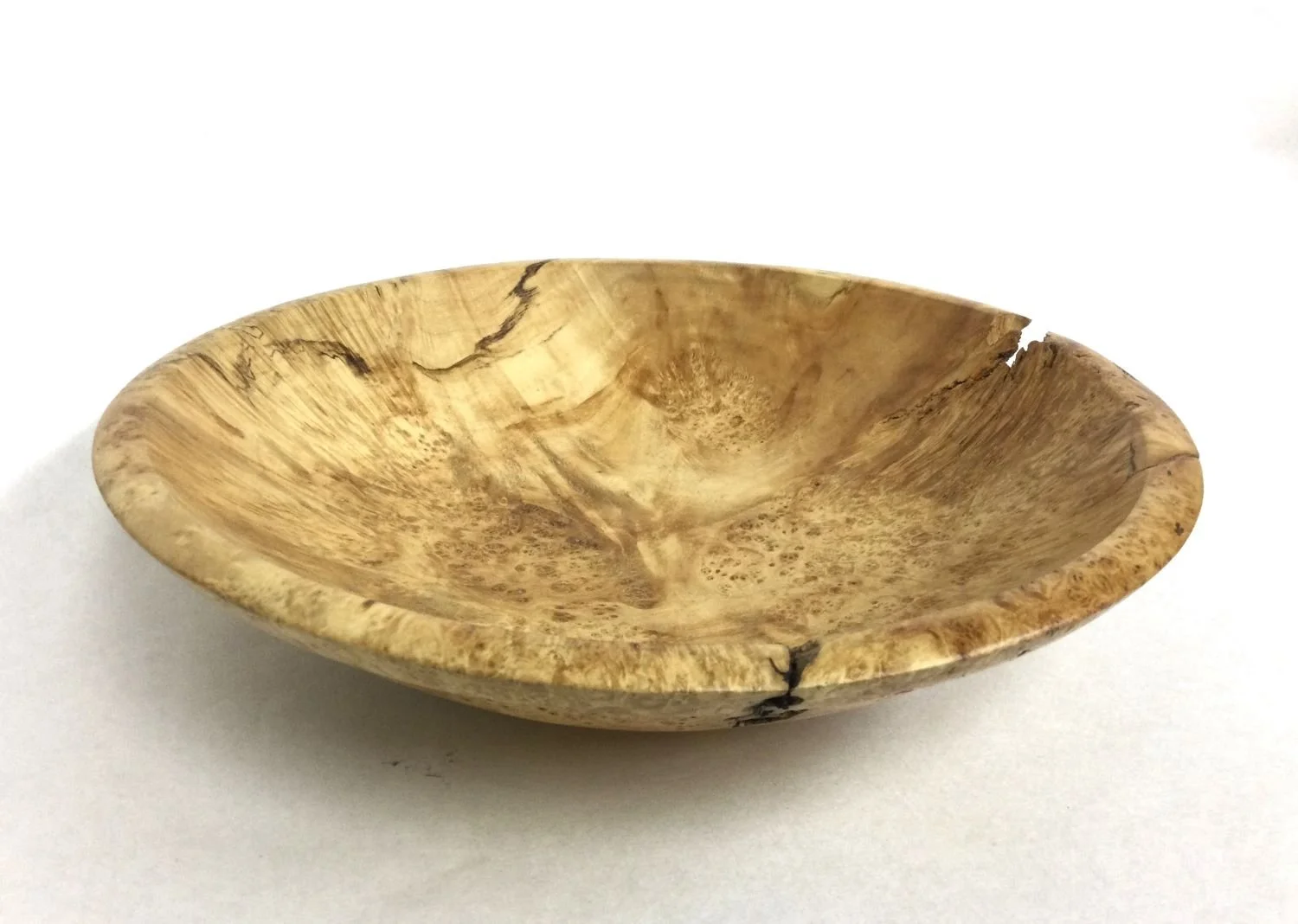 Burl Bowl (B210), 2023, box elder, turned, 2.75 x 11 inches (7 x 28 cm), $425 Cdn.