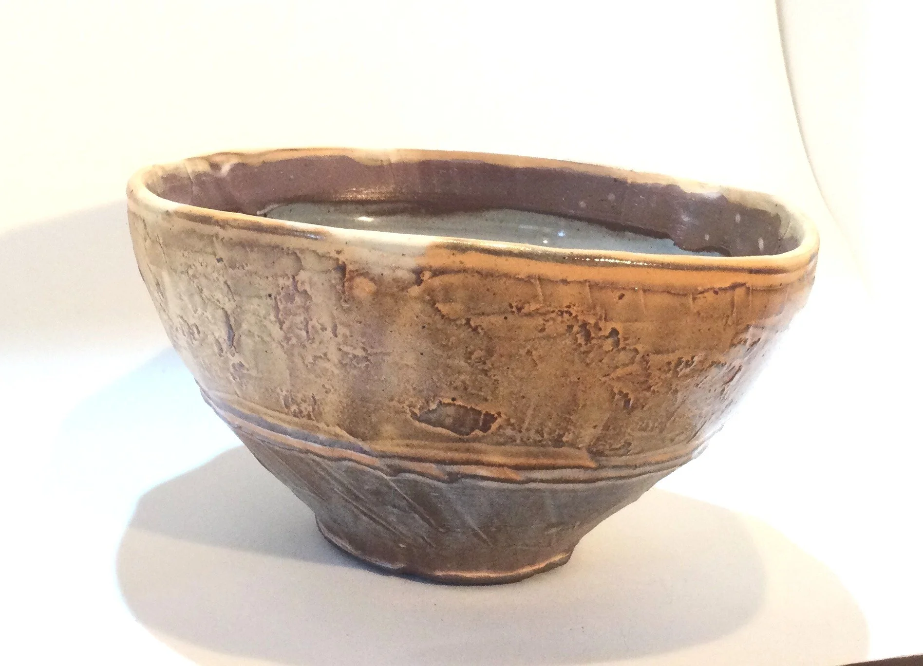 Confluence Soup Bowl (#26.2.38), 2026, low soda fired earthenware, 3.25 x 6 x 6.25 inches (8.5 x 15.5 x 16 cm), $90 Cdn.