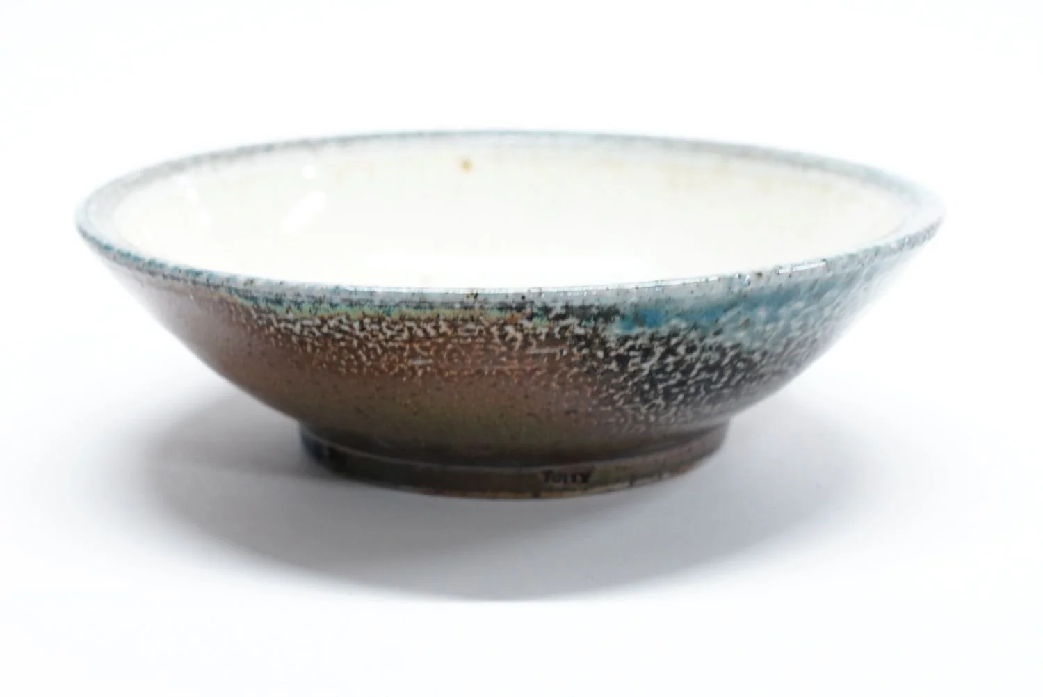 Small Bowl (#25.23), soda fired earthware, 2 x 6.75" (5 x 17 cm), $45 Cdn