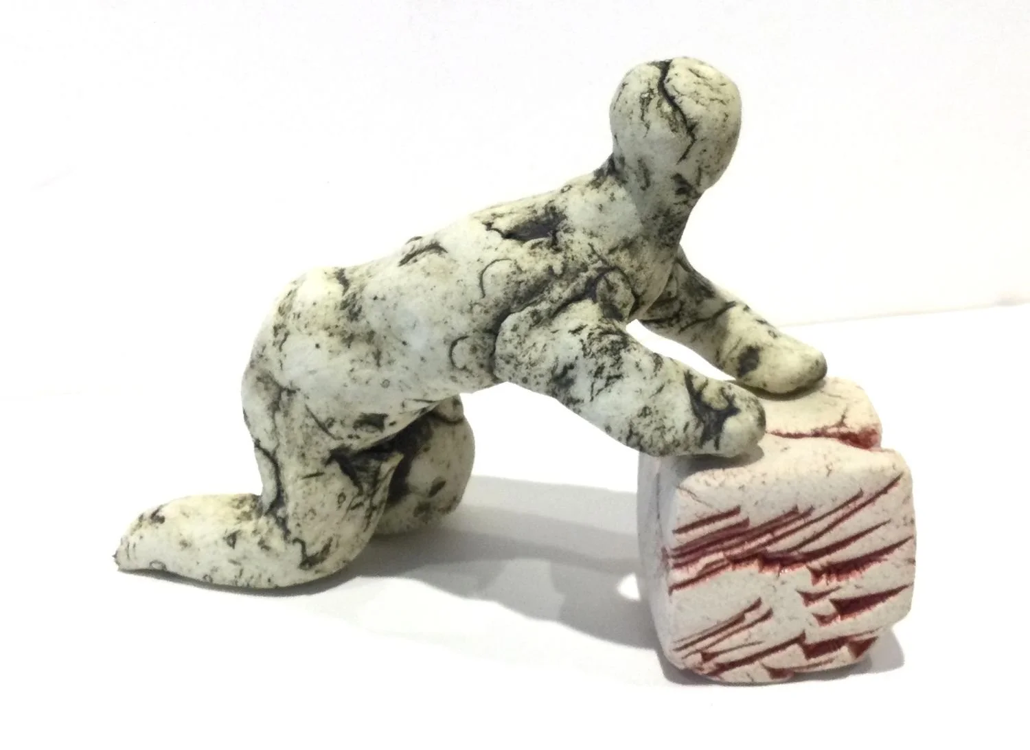 The Dreamers #30, 2025, stoneware, glazes, oxide, 4.5 x 6.25 x 2.5 inches (12 x 16 x 6.5 cm), $400 Cdn.