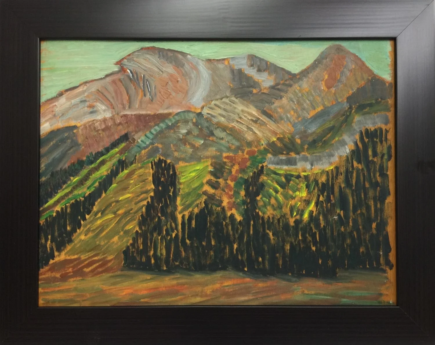 Elizabeth (Lizzie) Rummel-Waldau (1897-1980), Little Yoho, September 1950, oil on wood panel, 12 x 15.75 inches (30.5 x 40 cm), private collection.