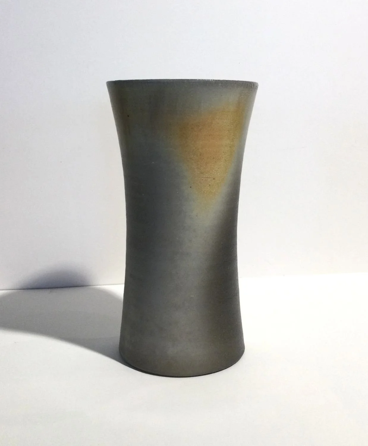 Tall Vase (#23.3.8), soda fired porcelain, 8 inches (20.5 cm) high, $160 Cdn.