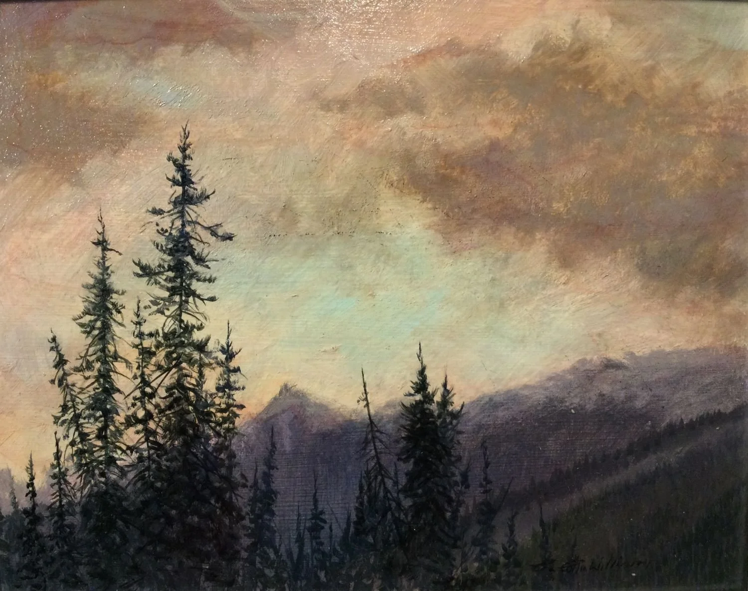 Clearing Storm, Kananaskis oil on panel, 8x10 inches (20x25 cm), sold.