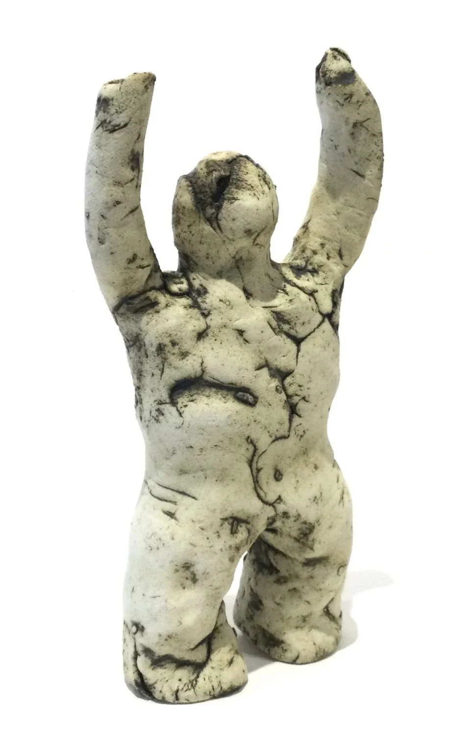 The Dreamers #32.5, 2025, stoneware, 7.5 x 3 x 2 inches (19 x 8 x 5 cm), sold.