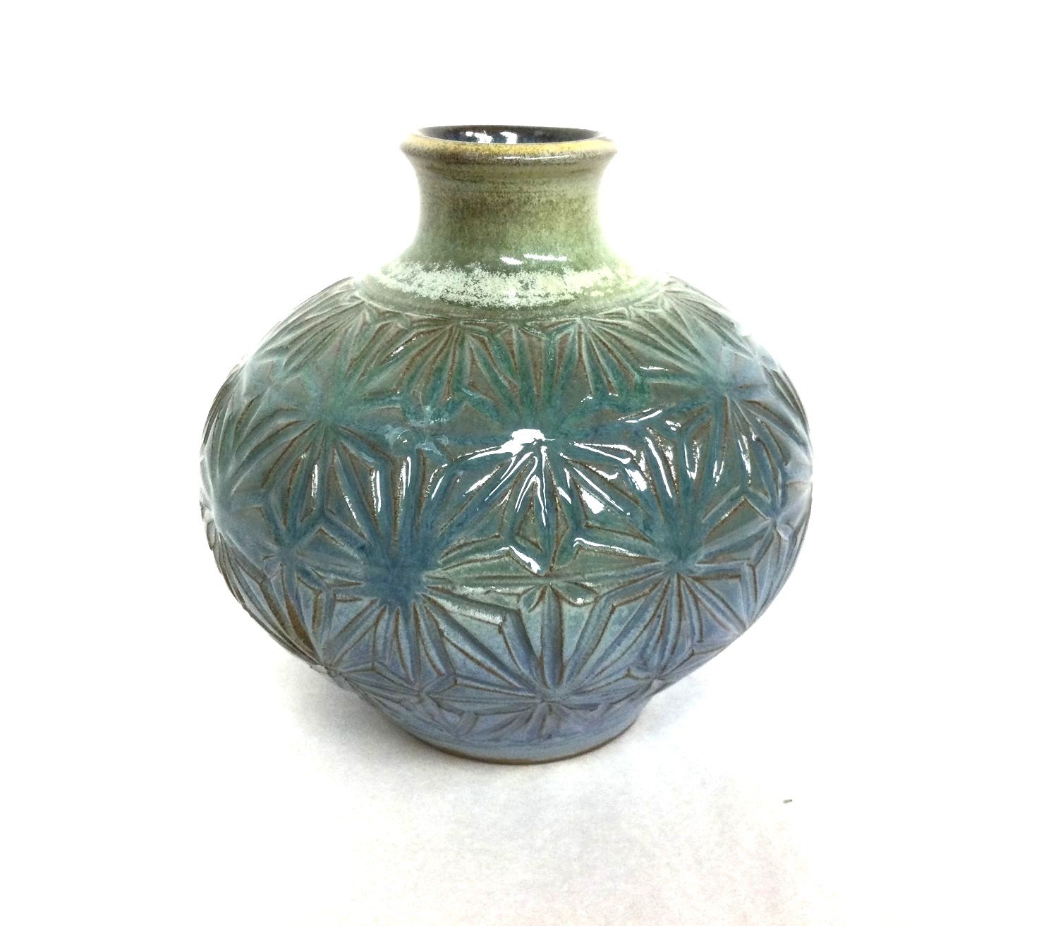 Kumiko Blue Sky Vase, sold.