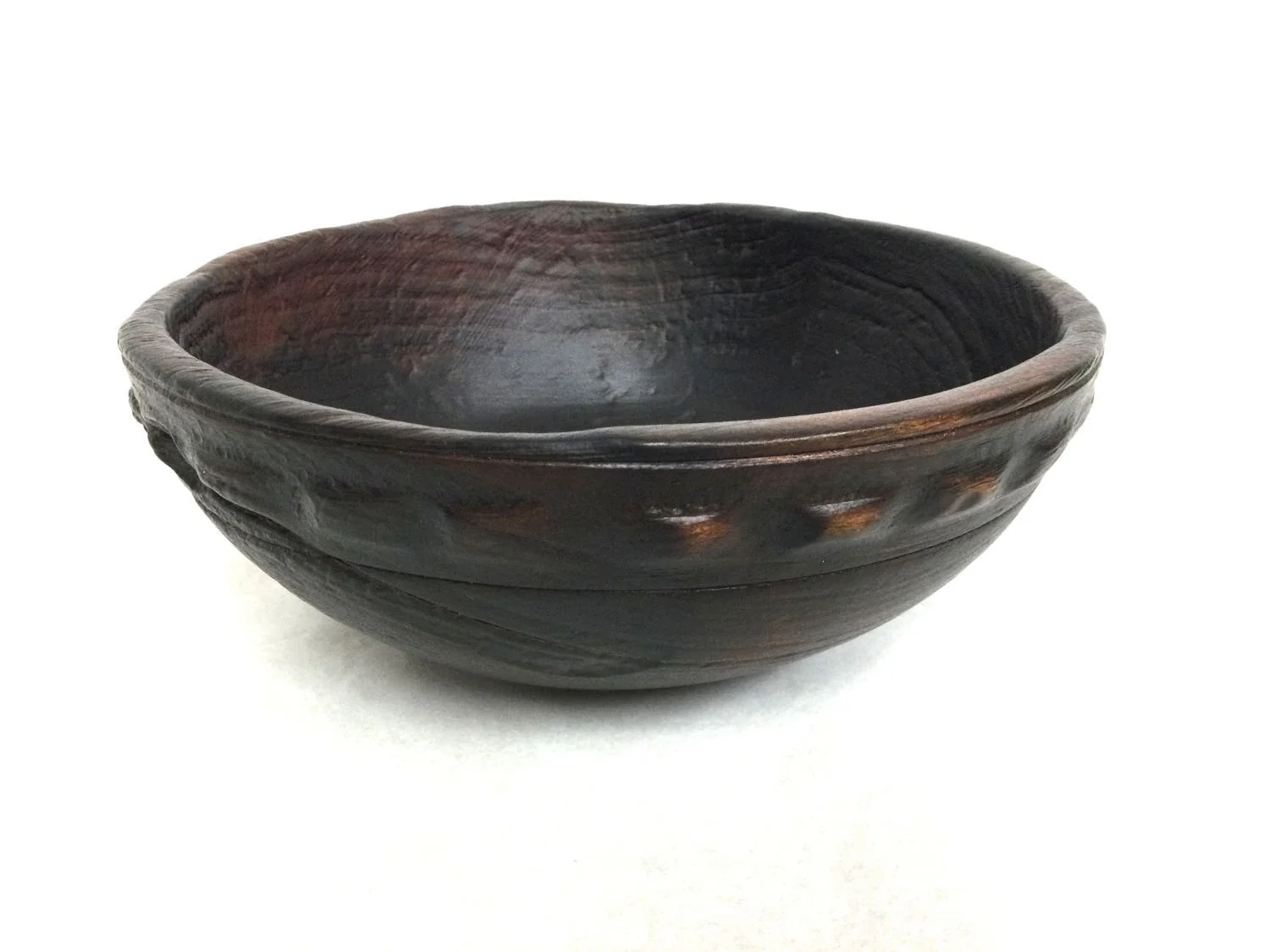 Ebonized Carved and Turned Bowl B220, 2024, box elder, 2.75 x 6.75 inches (7 x 17 cm), $400 Cdn.