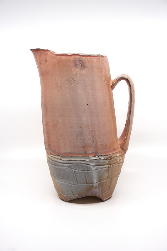 Thesis: Commonplace Pitcher (24.64), 2024, low soda-fired earthenware, 10.5 x 6.5 inches (28 x 21.5 cm), $200 Cdn.