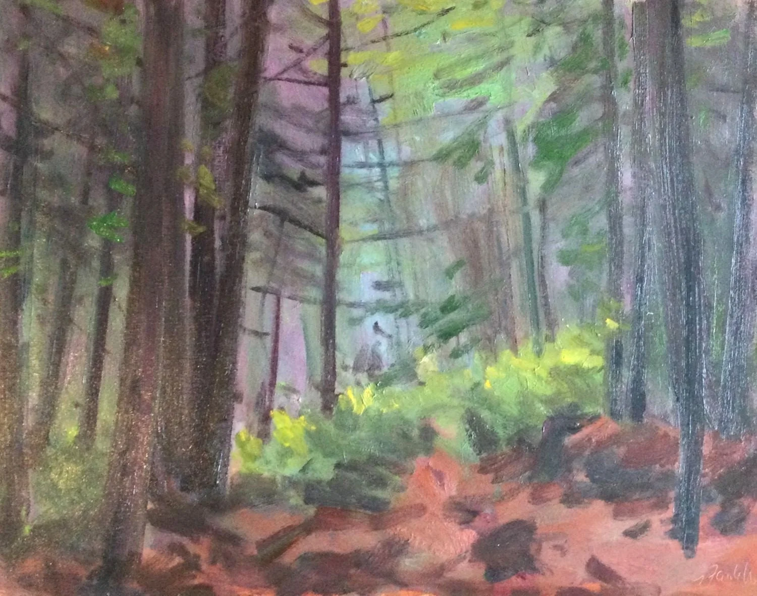 Dark (#26.2.12), 2013, oil on panel, 16 x 20 inches (40.5 x 51 cm), exhibition frame, $1600 Cdn.