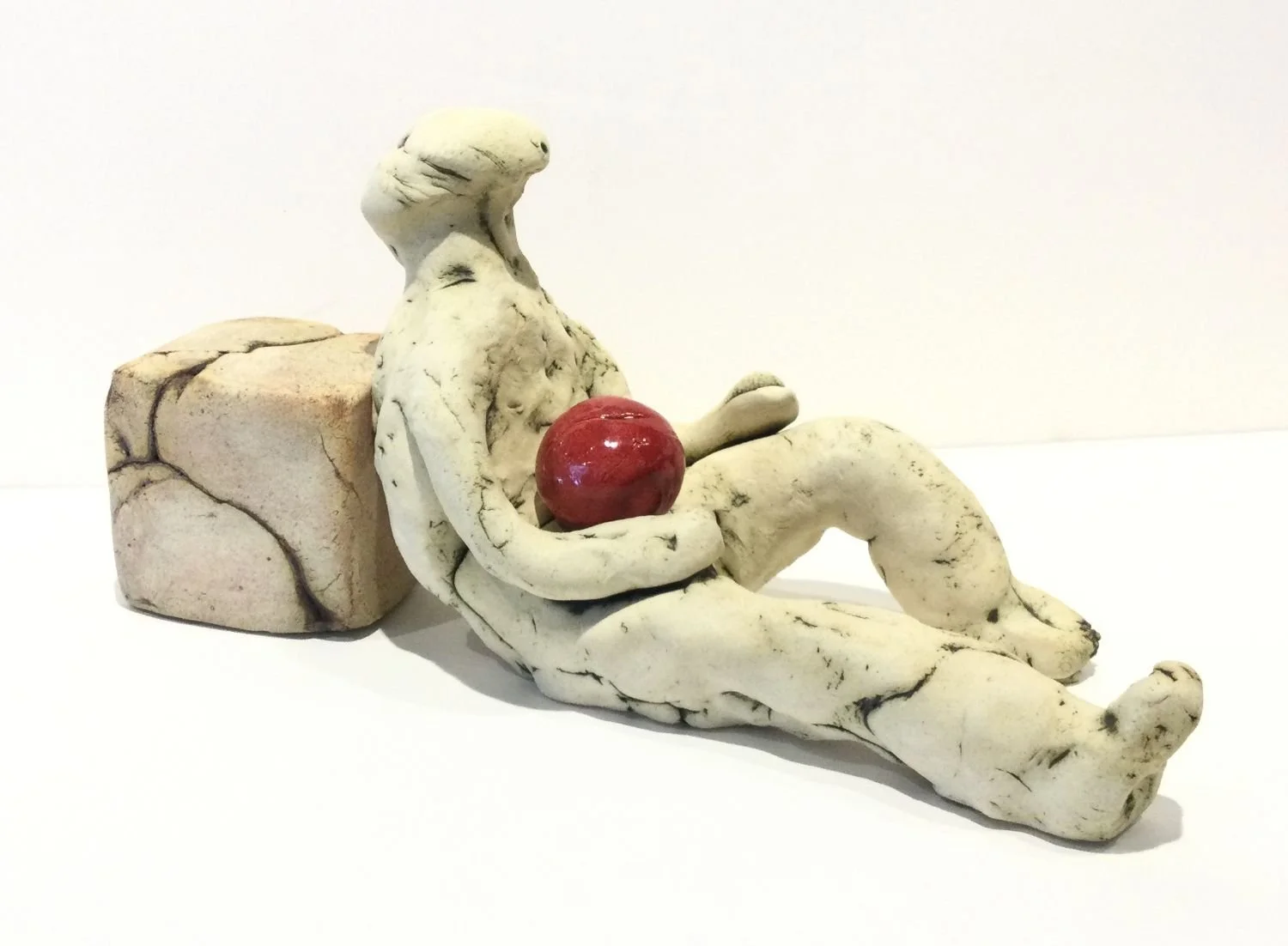 The Dreamers #28, 2025, stoneware and glaze, 6 x 11 x 4.5 inches (15 x 28 x 11 cm), $600 Cdn.