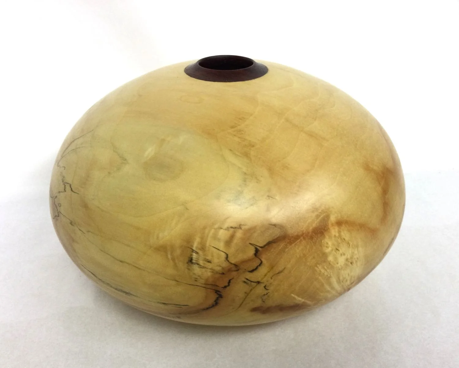 Hollow Turning + Padauk Rim V147, 2024, box elder, padauk, 4.5 x 8 inches (11.5 x 20 cm), $525 Cdn.