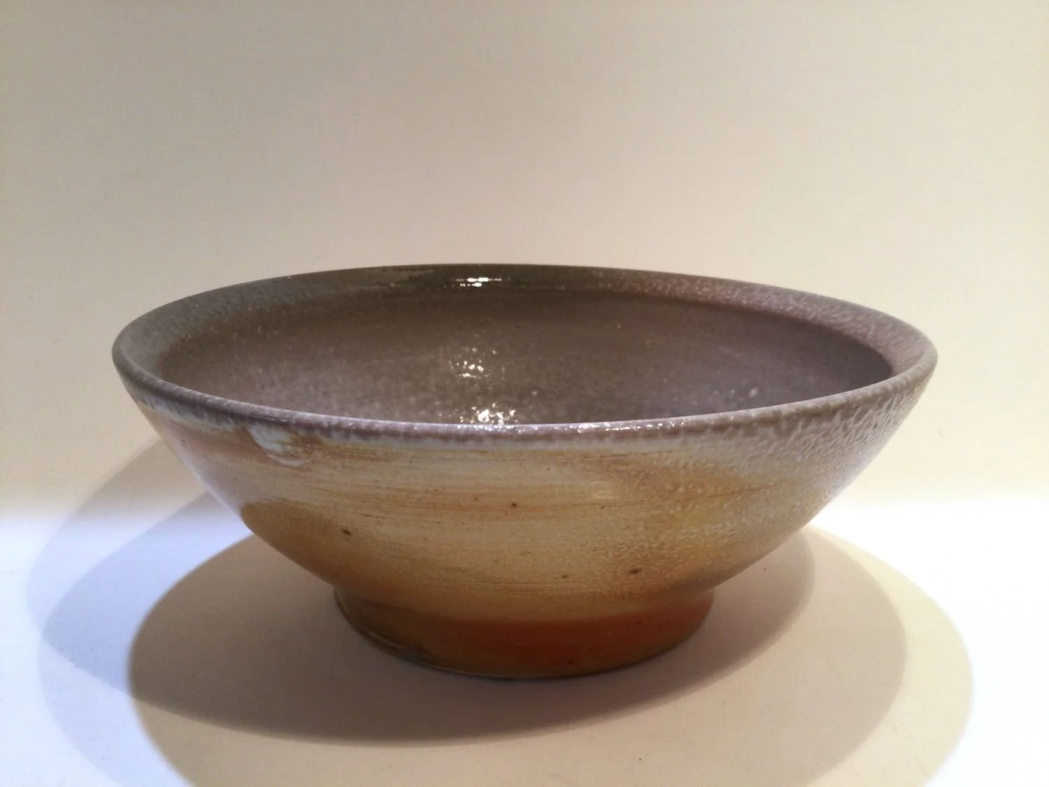 Soup Bowl (#23.1.17), 2025, soda fired porcelain, 3 x 6.25 inches (7.5 x 16 cm), $50 Cdn.