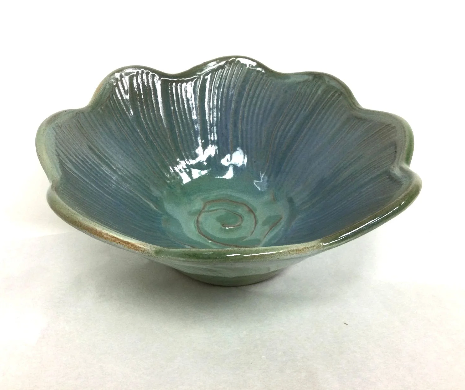 Whirlpool Bowl (#24.12.8), 2024, stoneware, 3.5 x 8.5 x 8.5" (9 x 21.5 x 21.5 cm), $100 Cdn
