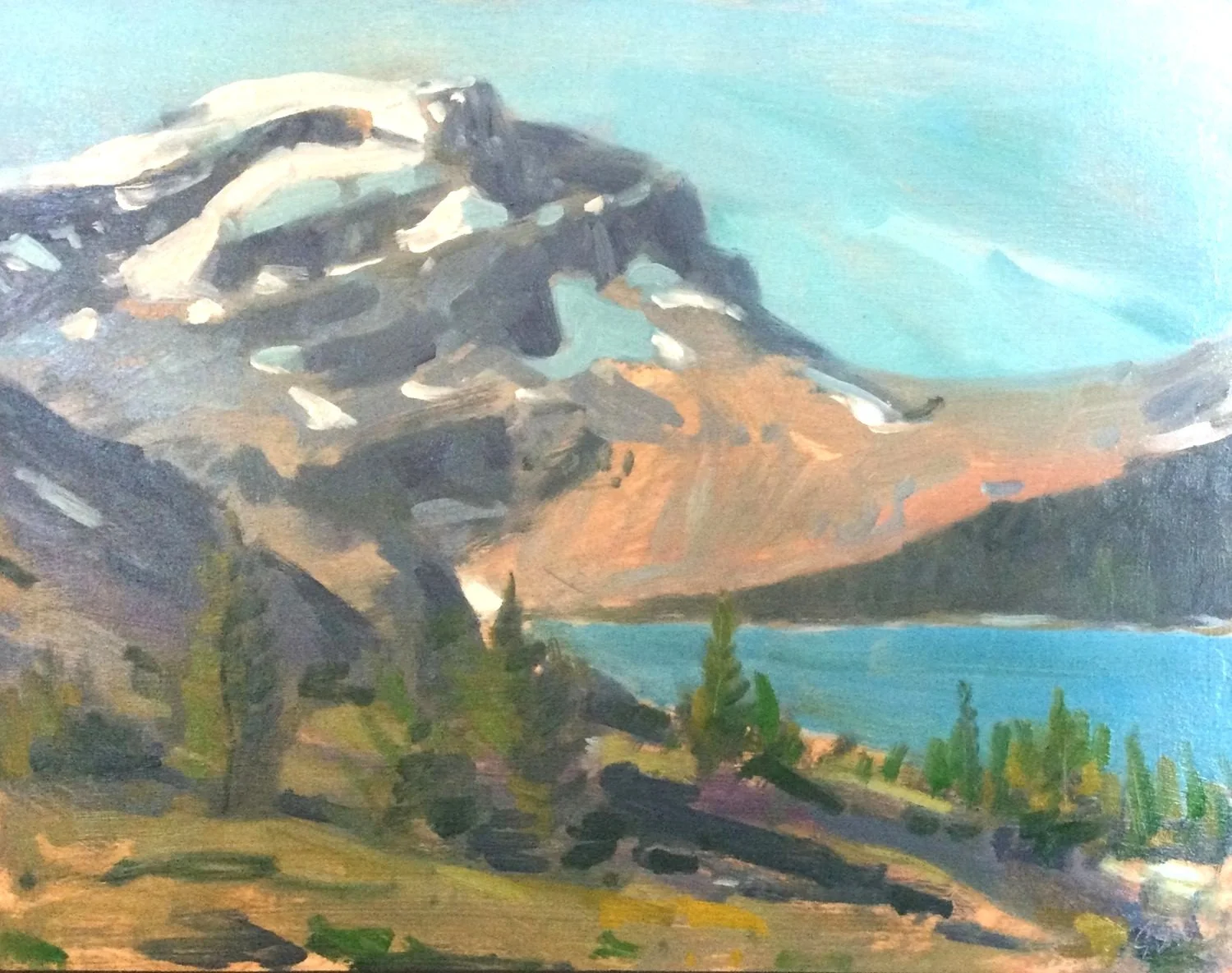 Mt Richardson Sketch (#26.2.5), 2013, oil on panel, 14 x 18 inches (35.5 x 46 cm), exhibition frame, $1425 Cdn.
